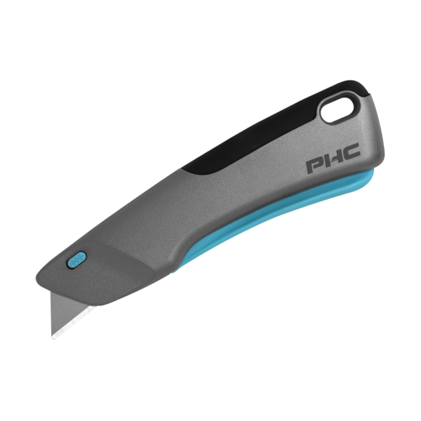 Smart-Retract Victa™ Safety Knife grey with teal accents